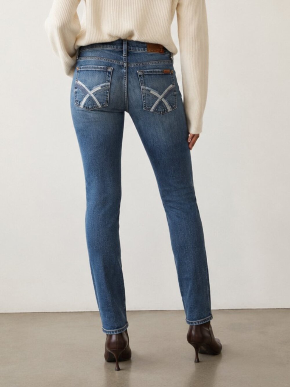 7 For All Mankind Gwenevere Skinny Jeans Womens Blue Stretch Made USA | Size 29 - Picture 2 of 14